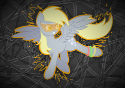 Size: 2911x2059 | Tagged: safe, artist:mimicproductions, derpy hooves, pegasus, pony, g4, female, high res, mare, solo, spread wings, wings