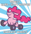 Size: 4216x4608 | Tagged: safe, artist:threetwotwo32232, pinkie pie, earth pony, original species, pony, wheelpone, g4, eyes closed, female, happy, hooves debate, mare, smiling, solo, wheel