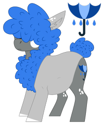 Size: 1229x1471 | Tagged: safe, artist:moonert, oc, oc only, earth pony, pony, earth pony oc, hair over eyes, simple background, solo, transparent background, umbrella