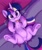 Size: 2299x2746 | Tagged: safe, artist:pabbley, twilight sparkle, alicorn, pony, :p, belly button, butt, chest fluff, cute, dock, featureless crotch, female, floating heart, frog (hoof), heart, looking at you, lying down, mare, on back, overhead view, plot, plump, rainbow power, silly, solo, tail, tongue out, twiabetes, twilight sparkle (alicorn), underhoof