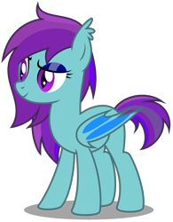 Size: 2650x3400 | Tagged: safe, artist:strategypony, oc, oc only, oc:skye flite, bat pony, pony, bat pony oc, bat wings, ear tufts, female, high res, mare, multicolored hair, simple background, transparent background, wings