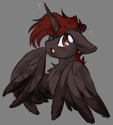 Size: 1739x1924 | Tagged: safe, artist:mariashek, oc, oc only, oc:hardy, alicorn, pony, alicorn oc, horn, solo, wings