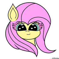 Size: 3072x3072 | Tagged: safe, artist:msbluejune, fluttershy, pony, g4, female, high res, signature, simple background, solo, transparent background