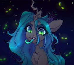 Size: 4000x3500 | Tagged: safe, artist:radioaxi, queen chrysalis, changeling, changeling queen, g4, crown, female, jewelry, regalia, slit pupils, solo, tongue out