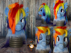 Size: 1328x1000 | Tagged: safe, artist:essorille, rainbow dash, g4, fursuit, irl, photo, solo