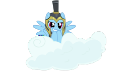 Size: 3265x1837 | Tagged: safe, artist:totalcrazyness101, commander hurricane, rainbow dash, pegasus, pony, g4, cloud, simple background, transparent background, vector