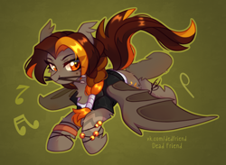 Size: 3852x2824 | Tagged: safe, artist:dedfriend, oc, oc only, bat pony, pony, high res, solo