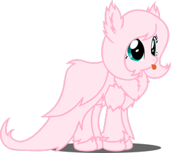 Size: 2584x2320 | Tagged: safe, artist:mixermike622, artist:youki506, oc, oc only, oc:fluffle puff, earth pony, original species, pony, g4, alternate hairstyle, female, high res, mare, simple background, solo, tongue out, transparent background, vector