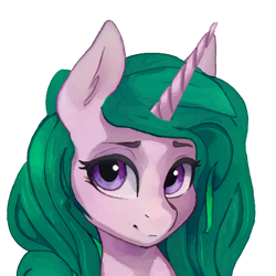 Size: 1024x1024 | Tagged: artist needed, source needed, safe, oc, oc only, oc:sally star, pony, unicorn, simple background, solo, white background