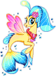 Size: 1038x1416 | Tagged: safe, artist:epicvon, artist:reynardadiputra, princess skystar, seapony (g4), g4, my little pony: the movie, bioluminescent, blue eyes, bubble, cute, dorsal fin, female, fin, fin wings, fins, fish tail, floppy ears, flower, flower in hair, flowing mane, flowing tail, freckles, jewelry, looking at you, manepxls, necklace, ocean, open mouth, open smile, pearl necklace, pixel art, pxls.space, scales, seashell, seashell necklace, shell, simple background, smiling, smiling at you, swimming, tail, transparent background, underwater, water, wings