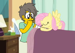 Size: 909x644 | Tagged: safe, artist:haileykitty69, fluttershy, human, pegasus, g4, male, seymour skinner, the simpsons