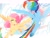 Size: 1200x923 | Tagged: safe, artist:snow angel, fluttershy, rainbow dash, pegasus, pony, g4, blushing, circling, colored hooves, cute, duo, duo female, eyes closed, facing each other, female, fluffy, flying, heart, hoof heart, lesbian, mare, ship:flutterdash, shipping, smiling, spread wings, underhoof, unshorn fetlocks, wings