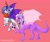 Size: 2048x1725 | Tagged: safe, artist:yumkandie, oc, oc only, bat pony, changeling, dracony, dragon, hybrid, bat pony oc, changeling horn, clothes, costume, duo, duo female, female, halloween, halloween costume, holiday, horn, jack-o-lantern, jewelry, pumpkin, regalia, transparent wings, wings