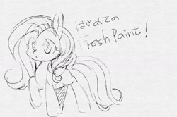 Size: 1309x870 | Tagged: safe, artist:sibashen, fluttershy, pegasus, pony, g4, female, japanese, mare, simple background, solo, traditional art, white background, wings