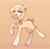 Size: 1787x1769 | Tagged: safe, artist:_alixxie_, oc, deer, deer pony, original species, pony, bow, braid, ear piercing, earring, eyes closed, female, garter, hair bow, jewelry, piercing, solo, tail, tail bow