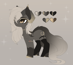Size: 5312x4747 | Tagged: safe, artist:magnaluna, oc, oc only, earth pony, pony, succubus, adoptable, chest fluff, clothes, ear fluff, female, jewelry, mare, socks, solo, thigh highs, unshorn fetlocks