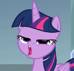 Size: 640x621 | Tagged: safe, screencap, twilight sparkle, alicorn, pony, g4, season 9, sparkle's seven, spoiler:s09, animated, cropped, crown, eye reflection, forever, gif, hard-won helm of the sibling supreme, reflection, solo, twilight sparkle (alicorn)