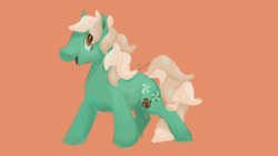 Size: 640x360 | Tagged: safe, artist:imiya, minty, earth pony, pony, g3, female, mare, simple background, solo