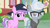 Size: 1280x720 | Tagged: safe, alternate version, edit, edited screencap, editor:deserter, screencap, diamond tiara, silver spoon, earth pony, pony, g4, alternate hairstyle, backwards ballcap, baseball cap, cap, clothes, female, filly, foal, glasses, hat, hoodie, lidded eyes, looking at you, piercing, smiling, smirk, tomboy