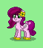 Size: 63x71 | Tagged: safe, artist:dematrix, pipp petals, pegasus, pony, pony town, g5, bow, colored wings, cute, female, green background, hairpin, mare, pixel art, simple background, solo, tail, tail bow, unshorn fetlocks, wings