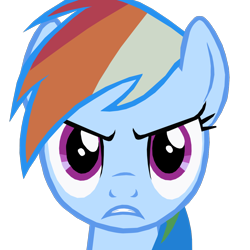 Size: 1280x1278 | Tagged: safe, artist:benpictures1, rainbow dash, pegasus, pony, bats!, g4, angry, cute, dashabetes, female, inkscape, looking at you, mare, simple background, solo, stop the bats, transparent background, vector