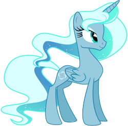 Size: 5598x5527 | Tagged: safe, artist:shootingstarsentry, oc, oc only, oc:stellaria, alicorn, pony, absurd resolution, alicorn oc, base used, female, folded wings, full body, hooves, horn, mare, show accurate, simple background, smiling, solo, standing, tail, transparent background, wings