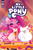 Size: 2063x3131 | Tagged: safe, artist:justasuta, idw, official comic, cloudpuff, pipp petals, queen haven, dog, flying pomeranian, pegasus, pomeranian, pony, g5, my little pony: a new generation, official, spoiler:comic, spoiler:g5comic, spoiler:g5comic05, blue eyeshadow, comic cover, cover, cover art, eyeshadow, feather, female, high res, lipstick, makeup, mare, microphone, mirror, my little pony logo, text, winged dog, younger