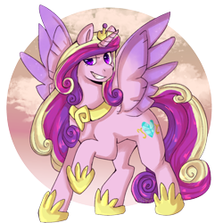 Size: 1600x1600 | Tagged: safe, artist:cinnamonsparx, princess cadance, pony, g4, solo