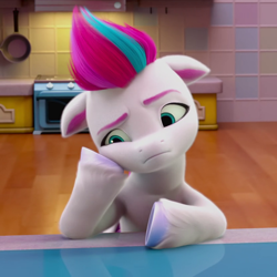 Size: 830x830 | Tagged: safe, screencap, zipp storm, pegasus, pony, g5, my little pony: make your mark, my little pony: make your mark chapter 1, spoiler:my little pony: make your mark, cropped, female, floppy ears, mare, sad, solo