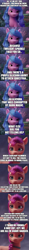 Size: 500x4343 | Tagged: safe, edit, edited screencap, screencap, izzy moonbow, opaline arcana, sunny starscout, earth pony, pony, unicorn, g5, my little pony: a new generation, spoiler:g5, spoiler:my little pony: a new generation, spoiler:the owl house, comic, female, implied discord, implied fluttershy, implied starlight glimmer, implied twilight sparkle, mare, marvel, marvel cinematic universe, screencap comic, spoilers for another series, the collector, the owl house, uatu