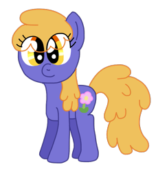 Size: 641x698 | Tagged: safe, artist:funnyclowns64, jelly jam, earth pony, pony, g4, background pony, cute, female, full body, hooves, jellybetes, mare, orange hair, orange mane, orange tail, simple background, smiling, solo, standing, tail, tootle flute, tootlebetes, transparent background, yellow eyes