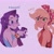 Size: 2048x2048 | Tagged: safe, artist:dreamz, applejack, rarity, human, equestria girls, g4, alternate hairstyle, bandana, bare shoulders, blushing, bracelet, clothes, duo, female, flannel, freckles, grin, heart, high res, huh, jewelry, lesbian, nail, nails, rarity peplum dress, red dress, ship:rarijack, shipping, simple background, sleeveless, smiling, tank top