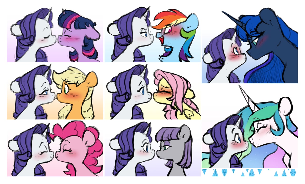 princess celestia, princess luna, rainbow dash, rarity, twilight sparkle, a...