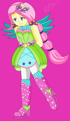Size: 1280x2188 | Tagged: safe, artist:denisseguadiana, fluttershy, human, equestria girls, g4, my little pony equestria girls: legend of everfree, boots, crystal guardian, high heel boots, shoes, solo