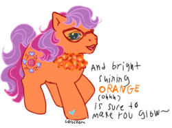 Size: 748x557 | Tagged: safe, artist:serasugee, sew-and-so, earth pony, pony, g3, my little pony live: the world's biggest tea party, feather boa, glasses, lyrics, sketch, text