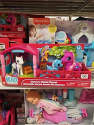 Size: 3024x4032 | Tagged: safe, pony, unicorn, bootleg, kid connection, stable, walmart