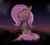 Size: 1989x1804 | Tagged: safe, artist:arume_lux, fluttershy, pegasus, pony, cute, eyes closed, night, shyabetes, solo, starry sky, stars
