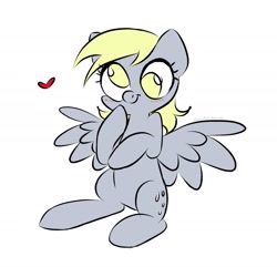 Size: 2007x1933 | Tagged: safe, artist:syrupyyy, derpy hooves, pegasus, pony, g4, female, mare, simple background, solo, white background