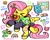 Size: 1823x1462 | Tagged: safe, artist:raystarkitty, fluttershy, pinkie pie, bear, bee, insect, pegasus, pikachu, pony, antonymph, cutiemarks (and the things that bind us), vylet pony, g4, :3, ><, >w<, aesthetics, anklet, awesome face, blushing, bracelet, cherry, clothes, creeper, cupcake, cute, ear piercing, earring, eyes closed, fluttgirshy, food, gir, hairclip, happy, heart, hoodie, hoofbump, invader zim, jewelry, leek, minecraft, mouth hold, nintendo ds, nostalgia, nyan cat, owo, peace symbol, piercing, poké ball, pokémon, rainbow, shyabetes, simple background, solo, spread wings, stars, syrup, transgender, waffle, webcore, white background, wings, xd