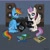 Size: 2000x2000 | Tagged: safe, artist:asimos, rainbow dash, zipp storm, pegasus, pony, g4, g5, my little pony: a new generation, abbey road, british steel, choker, duo, ear piercing, hard rock, heavy metal, high res, judas priest, led zeppelin, nevermind, nirvana, piercing, pink floyd, punk zipp, record, record player, rock (music), speaker, spiked choker, the beatles, the dark side of the moon, vinyl disc