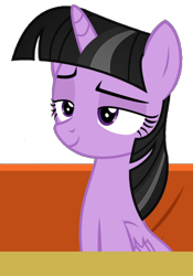 Size: 720x1031 | Tagged: safe, twilight sparkle, alicorn, pony, g4, emoticlone, female, horn, mare, recolor, simple background, smiling, transparent background, twilight sparkle (alicorn), wings