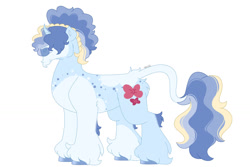 Size: 1280x854 | Tagged: safe, artist:itstechtock, oc, oc:up-doo, pony, unicorn, male, offspring, parent:fancypants, parent:fleur-de-lis, parents:fancyfleur, simple background, solo, stallion, white background