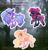 Size: 589x617 | Tagged: safe, artist:gothalite, oc, oc only, earth pony, pegasus, pony, unicorn, base used, choker, earth pony oc, horn, pegasus oc, unicorn oc