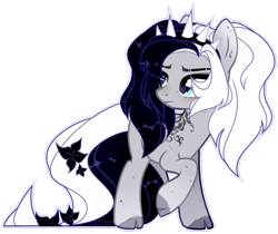 Size: 1920x1612 | Tagged: safe, artist:toffeelavender, oc, oc only, earth pony, pony, base used, cloven hooves, earth pony oc, female, looking back, mare, simple background, solo, tattoo, transparent background