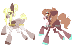 Size: 1920x1225 | Tagged: safe, artist:moonert, oc, oc only, earth pony, pegasus, pony, base used, colored hooves, duo, earth pony oc, pegasus oc, simple background, transparent background, wings