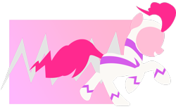Size: 3110x1929 | Tagged: safe, artist:egor418, fili-second, pinkie pie, earth pony, pony, g4, clothes, costume, female, lineless, mare, minimalist, no eyes, power ponies, profile, simple background, solo, transparent background