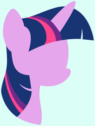 Size: 2121x2828 | Tagged: safe, artist:egor418, twilight sparkle, ambiguous race, pony, g4, bust, female, high res, horn, lineless, mare, minimalist, no eyes, portrait, simple background, solo