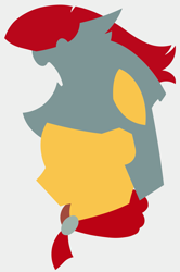 Size: 1993x3008 | Tagged: safe, artist:egor418, flash magnus, pegasus, pony, g4, bust, lineless, male, minimalist, no eyes, portrait, profile, simple background, solo, stallion, white background