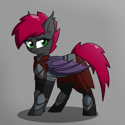 Size: 2160x2160 | Tagged: safe, artist:deltarainrum, oc, oc only, bat pony, pony, bat pony oc, bat wings, clothes, high res, simple background, solo, wings