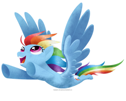 Size: 2250x1800 | Tagged: safe, artist:champion-of-namira, rainbow dash, pegasus, pony, g4, female, flying, full body, high res, looking up, mare, open mouth, open smile, simple background, smiling, solo, spread wings, transparent background, underhoof, wings
